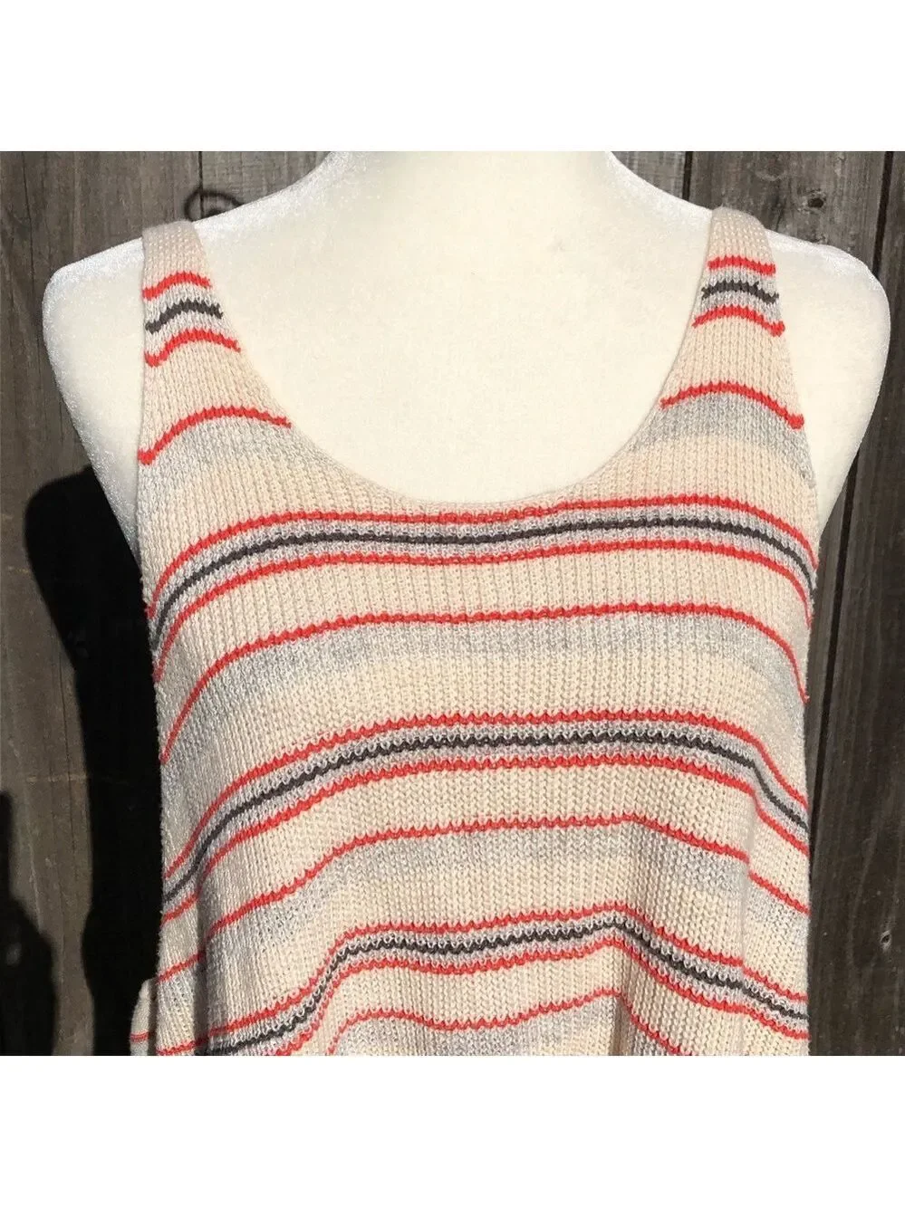 Free People Stripe Sailor Tank Ivory Combo- Size M
